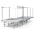 Stationary Ebb & Flow Greenhouse Bench for Indoor Farming - 76'L x 2'W - alternate view (912 in W x 0 in D x 24 in H)