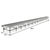 Stationary Ebb & Flow Greenhouse Bench for Indoor Farming - 3'W x 88'L - alternate view (1056 in W x 0 in D x 36 in H)