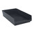 Black Economy Shelf Bin - 18'' x 17'' x 4'' - Case of 4 (17.875 in W x 4 in D x 11.125 in H)