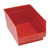 Red Economy Shelf Bin - 12'' x 8'' x 6'' - Case of 20 (11.625 in W x 6 in D x 8.375 in H)