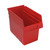 Red Economy Shelf Bin - 12'' x 7'' x 8'' - Case of 30 (11.625 in W x 8 in D x 6.625 in H)
