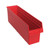 Red Economy Shelf Bin - 24'' x 7'' x 8'' - Case of 8 (23.625 in W x 8 in D x 6.625 in H)