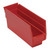 Red Economy Shelf Bin - 12'' x 3'' x 4'' - Case of 36 (11.625 in W x 4 in D x 2.75 in H)