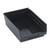 Black Economy Shelf Bin - 12'' x 8'' x 4'' - Case of 20 (11.625 in W x 4 in D x 8.375 in H)