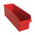 Red Economy Shelf Bin - 24'' x 8'' x 8'' - Case of 6 (23.625 in W x 8 in D x 8.375 in H)