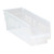 Clear Economy Shelf Bin - 12'' x 4'' x 4'' - Case of 36 (11.625 in W x 4 in D x 4.125 in H)
