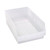 Clear Economy Shelf Bin - 18'' x 11'' x 6'' - Case of 8 (17.875 in W x 6 in D x 11.125 in H)