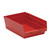 Red Economy Shelf Bin - 12'' x 8'' x 4'' - Case of 20 (11.625 in W x 4 in D x 8.375 in H)
