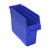 Blue Economy Shelf Bin - 12'' x 4'' x 8'' - Case of 36 (11.625 in W x 8 in D x 4.375 in H)