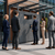 Outdoor 20 opening corporate mail and package smart locker system view 2