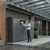 Outdoor 50 opening corporate mail and package smart locker system view 3