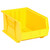 Yellow Ultra Stack and Hang Bins 16'' W x 11'' D x 8'' H - Case of 4 (16 in W x 8 in D x 11 in H)