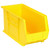Yellow Ultra Stack and Hang Bins 18'' W x 8.25'' D x 9'' H - Case of 6 (18 in W x 9 in D x 8.25 in H)