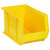 Yellow Ultra Stack and Hang Bins 13.63'' W x 8.25'' D x 8'' H - Case of 12 (13.63 in W x 8 in D x 8.25 in H)
