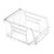 Crystal Clear Ultra Stack and Hang Bins 5.38'' W x 4.13'' D x 3'' H - Case of 24 (5.38 in W x 3 in D x 4.13 in H)