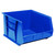 Blue Ultra Stack and Hang Bins 18'' W x 16.5'' D x 11'' H - Case of 3 (18 in W x 11 in D x 16.5 in H)
