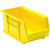 Yellow Ultra Stack and Hang Bins 14.75'' W x 8.25'' D x 7'' H - Case of 12 (14.75 in W x 7 in D x 8.25 in H)