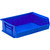 Blue Ultra Stack and Hang Bins 10.88'' W x 16.5'' D x 5'' H - Case of 6 (10.88 in W x 5 in D x 16.25 in H)