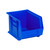 Blue Ultra Stack and Hang Bins 10.75'' W x 8.25'' D x 7'' H - Case of 6 (10.75 in W x 7 in D x 8.25 in H)