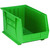 Green Ultra Stack and Hang Bins 18'' W x 11'' D x 10'' H - Case of 4 (18 in W x 10 in D x 11 in H)