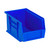 Blue Ultra Stack and Hang Bins 9.25'' W x 6'' D x 5'' H - Case of 12 (9.25 in W x 5 in D x 6 in H)