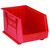 Red Ultra Stack and Hang Bins 18'' W x 11'' D x 10'' H - Case of 4 (18 in W x 10 in D x 11 in H)