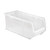 Clear Jumbo Ultra Bin 23.88'' W x 11'' D x 10'' H - Case of 4 (23.875 in W x 10 in D x 11 in H)