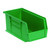 Green Ultra Stack and Hang Bins 10.88'' W x 5.5'' D x 5'' H - Case of 12 (10.88 in W x 5 in D x 5.5 in H)