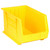 Yellow Ultra Stack and Hang Bins 18'' W x 11'' D x 10'' H - Case of 4 (18 in W x 10 in D x 11 in H)