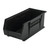 Black Ultra Stack and Hang Bins 18'' W x 8.25'' D x 7'' H - Case of 6 (18 in W x 7 in D x 8.25 in H)
