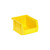 Yellow Ultra Stack and Hang Bins 5.38'' W x 4.13'' D x 3'' H - Case of 24 (5.38 in W x 3 in D x 4.13 in H)