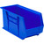Blue Ultra Stack and Hang Bins 18'' W x 8.25'' D x 9'' H - Case of 6 (18 in W x 9 in D x 8.25 in H)