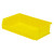 Yellow Ultra Stack and Hang Bins 7.38'' W x 11'' D x 3'' H - Case of 8 (7.38 in W x 3 in D x 11 in H)