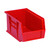 Red Ultra Stack and Hang Bins 9.25'' W x 6'' D x 5'' H - Case of 12 (9.25 in W x 5 in D x 6 in H)