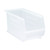 Clear Ultra Stack and Hang Bins 18'' W x 8.25'' D x 9'' H - Case of 6 (18 in W x 9 in D x 8.25 in H)