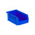 Blue Ultra Stack and Hang Bins 7.38'' W x 4.13'' D x 3'' H - Case of 24 (7.38 in W x 3 in D x 4.13 in H)