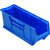 Blue Jumbo Ultra Bin 23.88'' W x 8.25'' D x 9'' H - Case of 6 (23.875 in W x 9 in D x 8.25 in H)