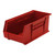 Red Ultra Stack and Hang Bins 18'' W x 8.25'' D x 7'' H - Case of 6 (18 in W x 7 in D x 8.25 in H)