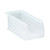 Clear Ultra Stack and Hang Bins 10.88'' W x 4.13'' D x 4'' H - Case of 12 (10.88 in W x 4 in D x 4.13 in H)