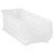 Clear Jumbo Ultra Bin 23.88'' W x 8.25'' D x 9'' H - Case of 6 (23.875 in W x 9 in D x 8.25 in H)