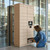 Library Patron Smart Locker System with 16 Openings - open position (34 in W x 80 in D x 24 in H)