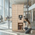 Library Patron Smart Locker System with 16 Openings - open position (34 in W x 80 in D x 24 in H)