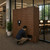 Library Patron Smart Locker System with 36 Openings - open position (66 in W x 80 in D x 24 in H)