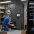 16-Opening IT Asset Management Smart Locker System - open position (34 in W x 80 in D x 24 in H)