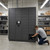 36-Opening IT Asset Management Smart Locker System - open position (66 in W x 80 in D x 24 in H)