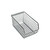 Chrome Ultra Mesh Stack and Hang Bin 7.25'' D x 4.25'' W x 3'' H Case of 20 (7.25 in W x 3 in D x 4.25 in H)