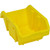 Yellow QuickPick Double Sided Bin 14'' L x 9.25'' W x 6.5'' H Case of 20 (14 in W x 6.5 in D x 9.25 in H)