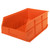 Orange Stackable Shelf Bin 18'' L x 11'' W x 7'' H Case of 6 (18 in W x 7 in D x 11 in H)