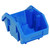 Blue QuickPick Double Sided Bin 9.5'' L x 6.63'' W x 5'' H Case of 20 (9.5 in W x 5 in D x 6.63 in H)