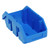 Blue QuickPick Double Sided Bin 12.5'' L x 6.63'' W x 5'' H Case of 20 (12.5 in W x 5 in D x 6.625 in H)